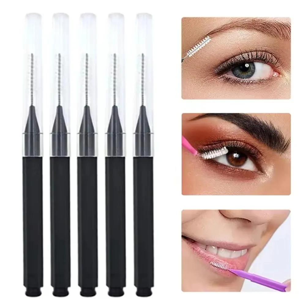 Portable Mini Disposable Eyebrow Brushes 10/50PS Eyelash Brow Lifting Brush Applicators Lash Extension Comb Beauty Makeup Tools — image 1