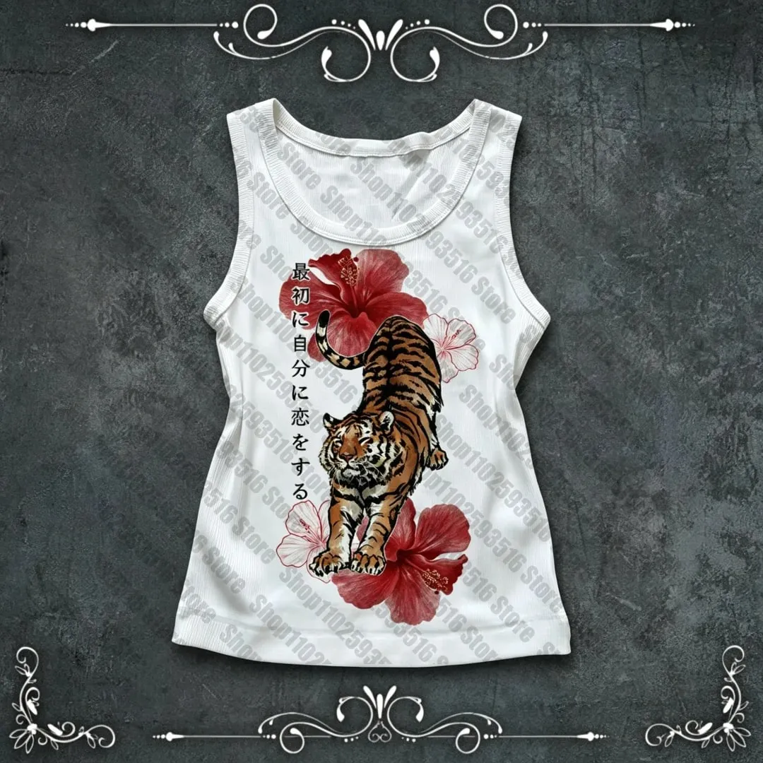 Gothic Clothes Women Tops Women's Cropped Vintage Clothing Crop Tops Y2k Top Tanks & Camis Summer Trashy Y2k 2000s Emo Harajuku — image 1