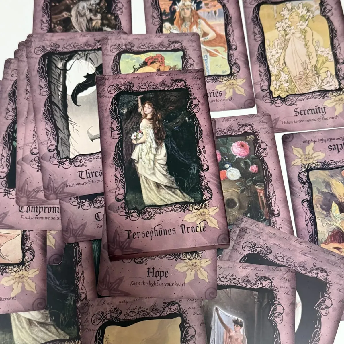 12*7cm Persephone Oracle Cards English 22 Pcs Shadow Work Goddess Deck Fortune Telling Toys — image 1