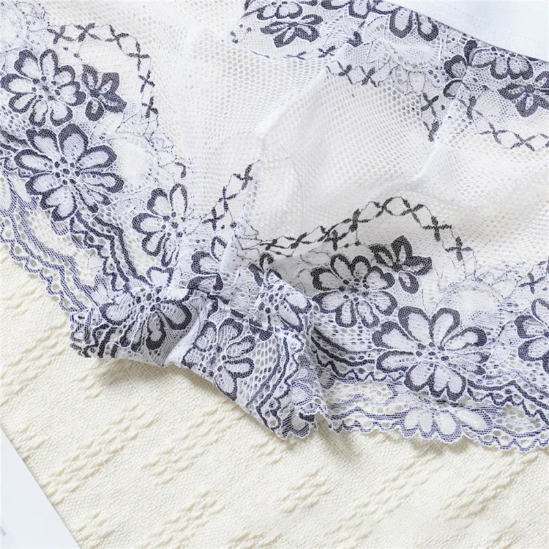 Men Lace Jacquard Mesh Boxer Shorts Underwear Hollow Temptation Exotic Trunks Silk Soft Quick Dry Breathable Sexy Panties — image 10