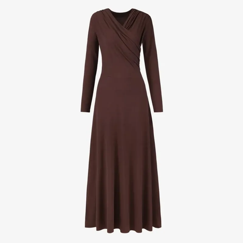 AS SS26 Flowy elegance wrap Maxi dress lightweight fabric flattering dressy woman clothes — image 9