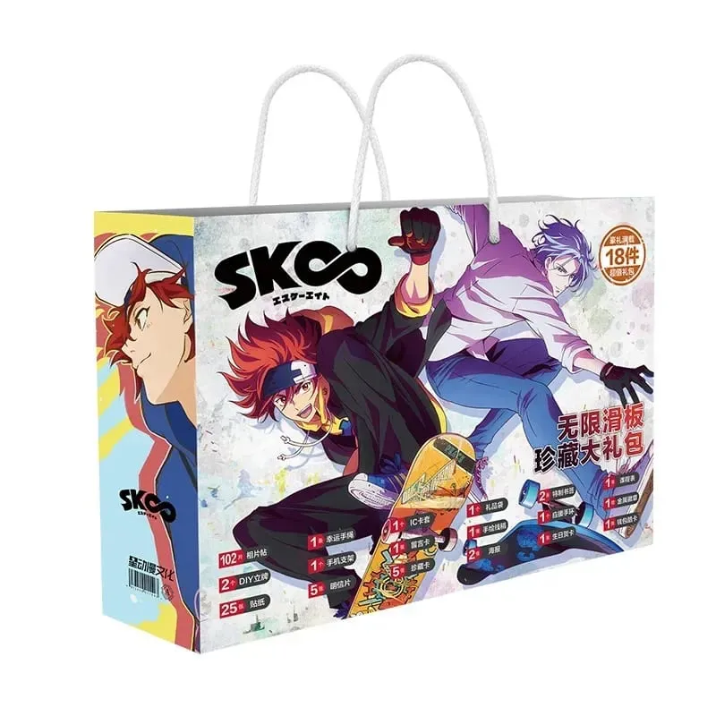 Sac cadeau porte-bonheur Anime Bungou Stray Dogs Haikyuu, jouet de Collection comprenant une carte postale, un signet, des cartes Lomo, figurine Genshin Impact — image 13