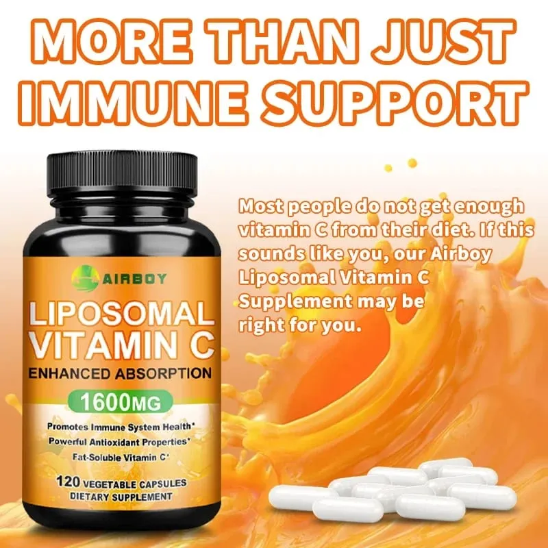 Liposomal Vitamin C 1600mg - Promotes Collagen Production Immune Support Powerful Antioxidant — image 5