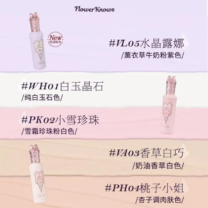 Flower Knows คอนซีลเลอร์ Lip Glaze Duo Brightening คอนซีลเลอร์ & Glossy Lip Lacquer เซ็ต 2 ชิ้นสำหรับ Flawless Base & Juicy Lips — image 5
