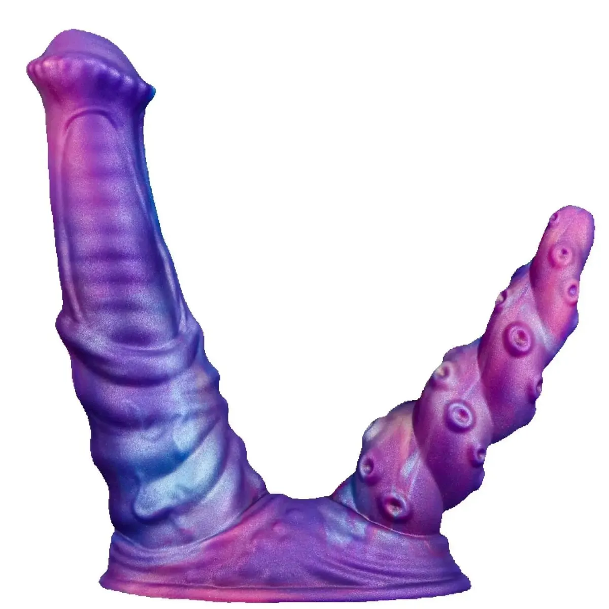 New Double Ended Realistic Anal Butt Plug Monster Dildo Strong Suction Cup Penis Cock Massager G-spot Stimulation Adult Sex Toys — image 4