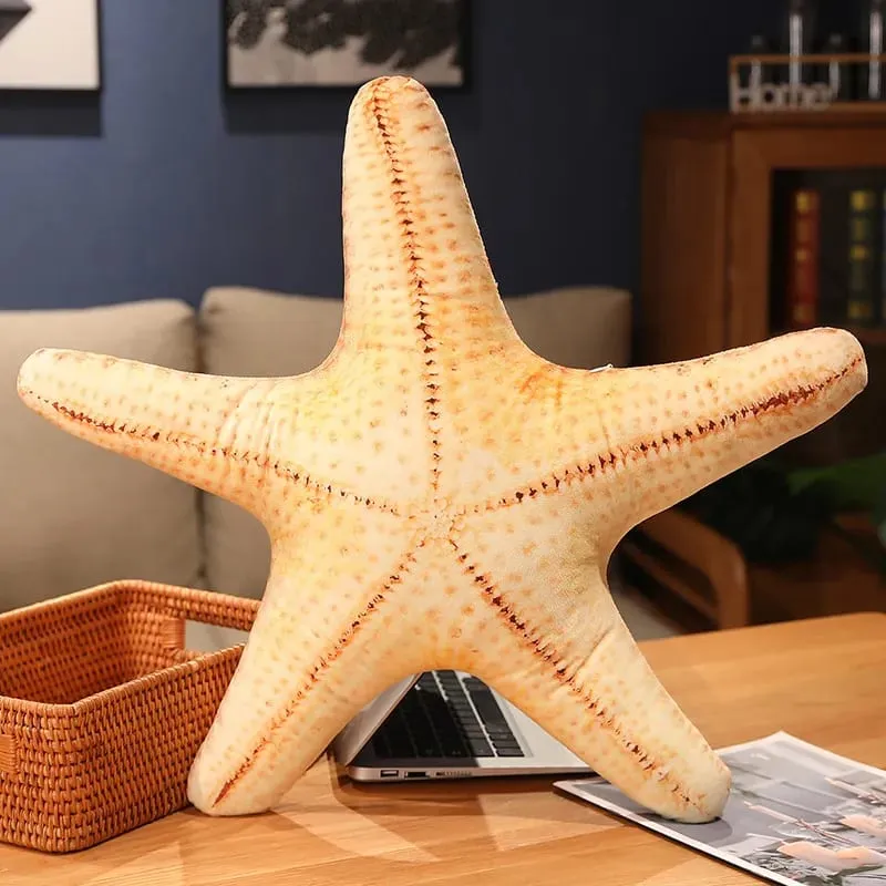 50x40cm Simulated Shell Pillow Conch And Starfish Stuffed Plush Toys Home Bedroom Sofa Cushion For Lumbar Support — image 5