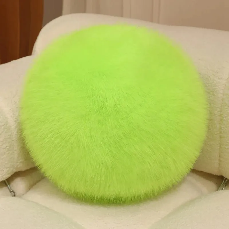 30cm Long Plush Fluffy Round Plush Pillow Cartoon Ball Pillow Accompany Stuffed Pillow Car Home Sofa Decor Plush Cushion — image 10