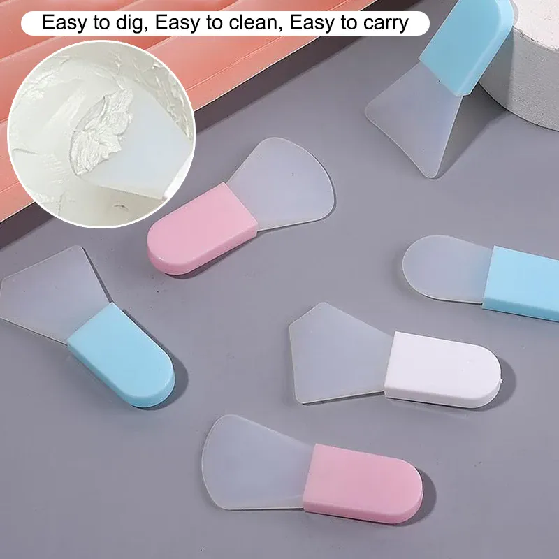 5Pcs Silicone Facial Mask Brush Face&Eye Cream Mud Mask Applicator Scraper Face Cleanse Brushes Travel Portable Skin Care Tools — image 2