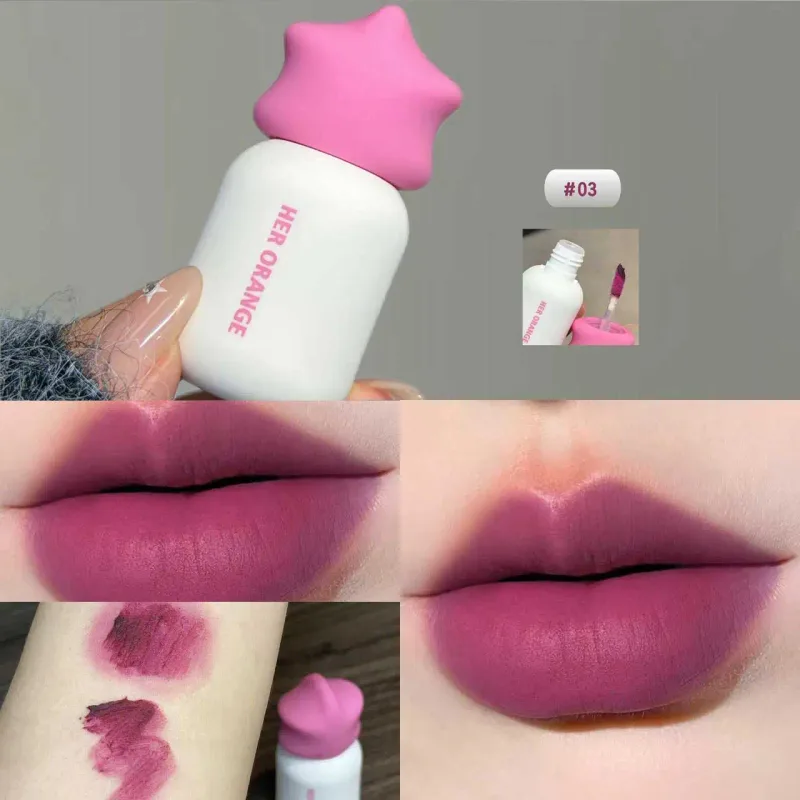 Herorange Soft Matte Lip Mud Nevysychající dlouhé nošení pro každodenní dojíždění Cenově dostupný make-up — image 10
