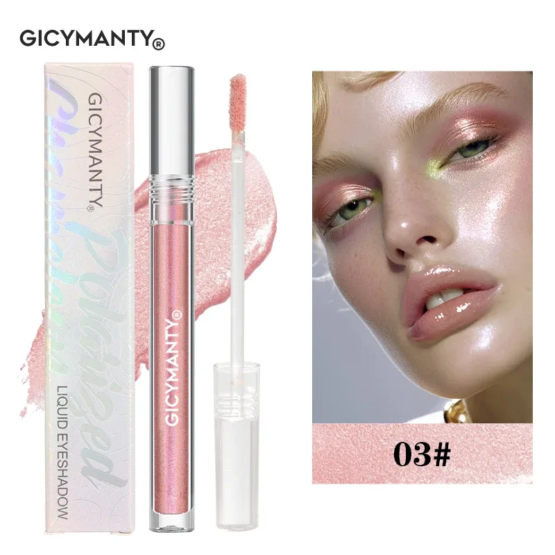 Polarized Chameleon Liquid Eyeshadow Shimmer Glitter Long Lasting Waterproof Multi-Use Eye Highlight Blusher Makeup