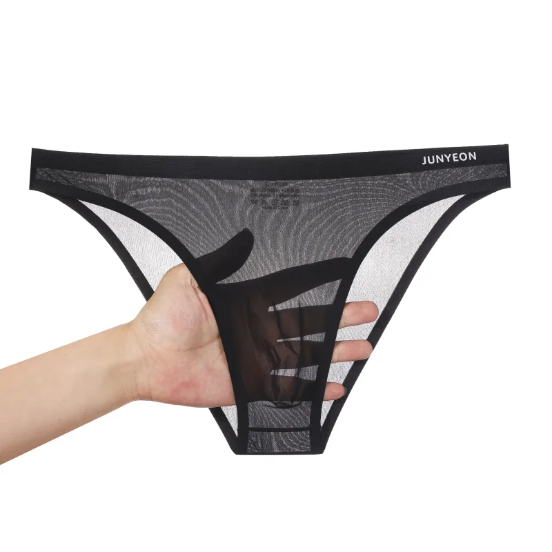 Seamless Quick Drying Men Briefs Underwear Solid Color Ice Silk Ultra-thin Underpants Sexy Breathable 3D Pouch Panties Undies — image 30