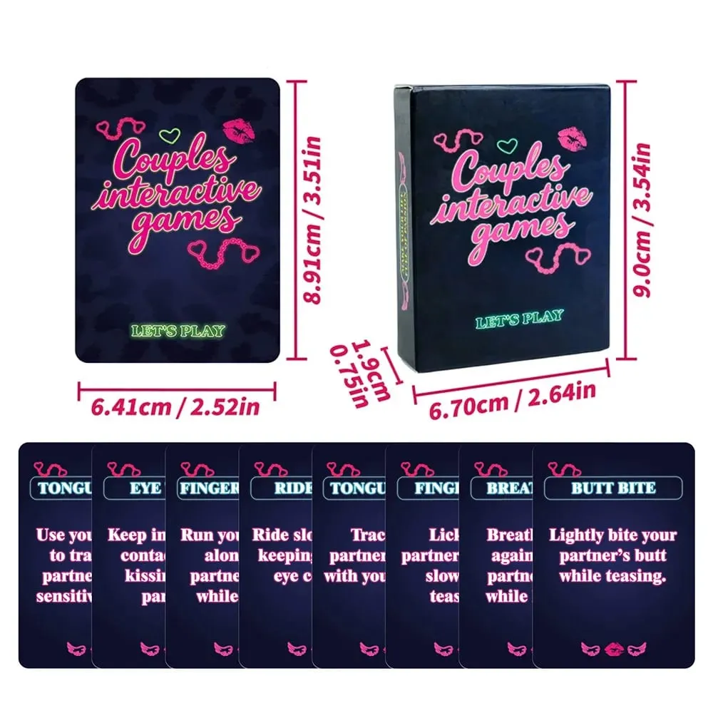 50PCS Sexual Couple Game Card Flirty Interactive Date Night Game Love Q&A Challenge Card Set Romantic Valentine's Day Gift — image 6