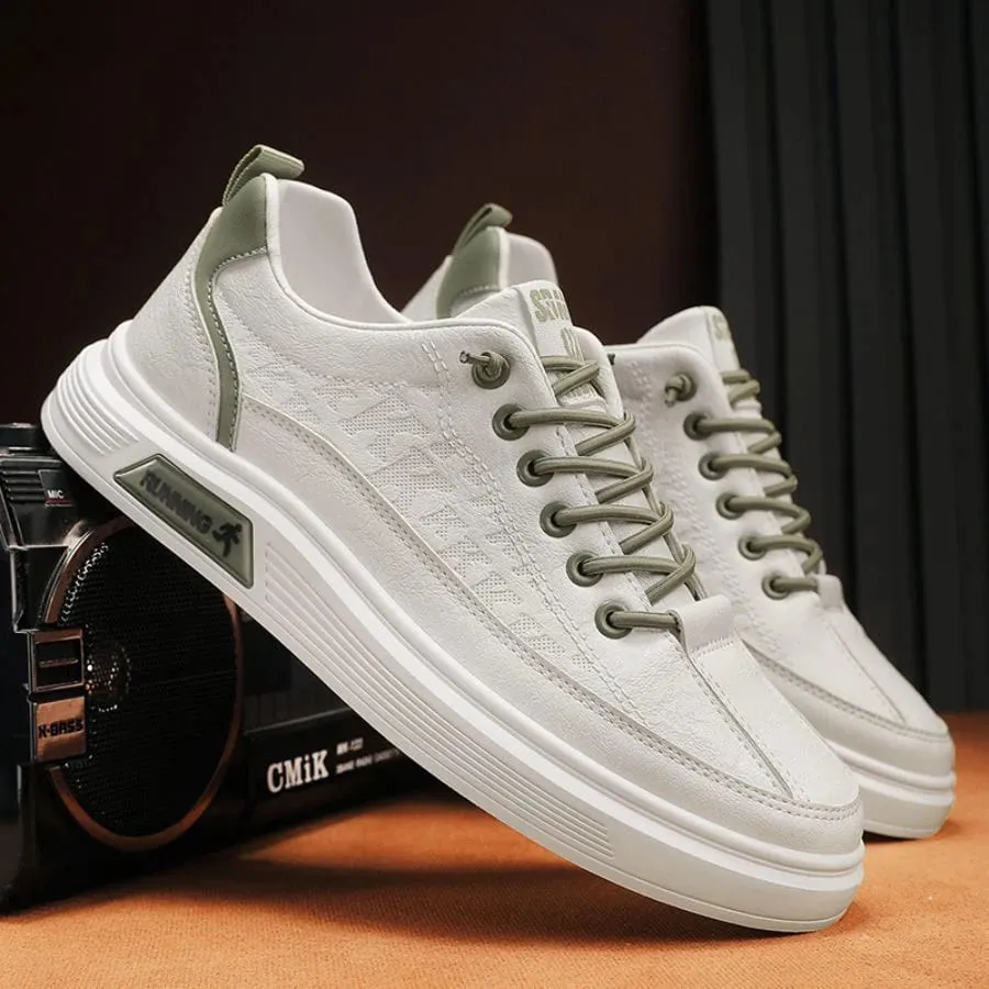 Men's Fashionable Solid Color Low-Top Shoes Comfortable Non-Slip Durable Casual Sneakers Suitable for Men's Outdoor Activities — image 6
