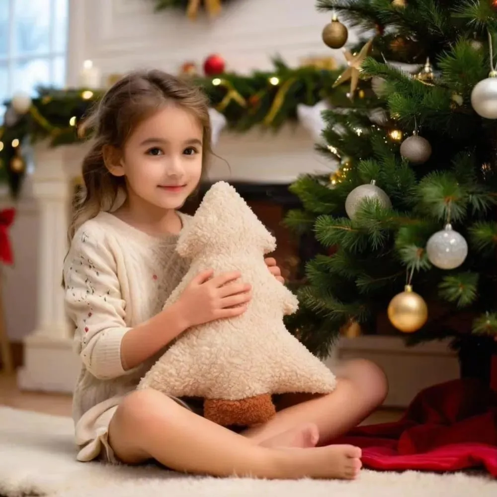 Cute 40cm Christmas Tree Pillow Soft Stuffed Plush Pillow Festive Decor Pillow Home Decor — image 8