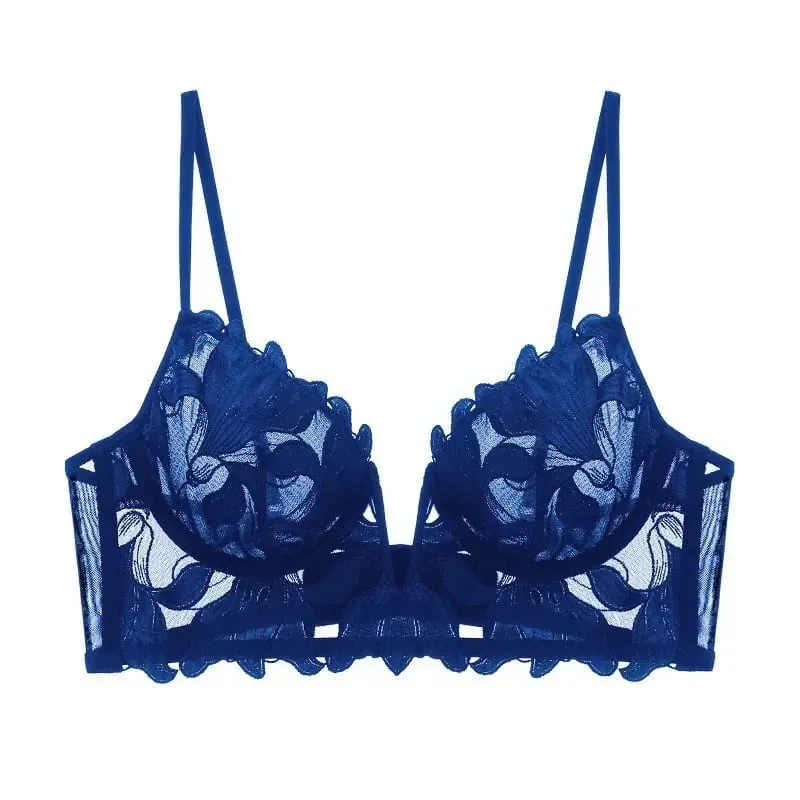 Women Lace Lingerie Set Elegant Sexy Bra Set See Through Underwear Ventilate Ladies Bra and Panty Set — image 9