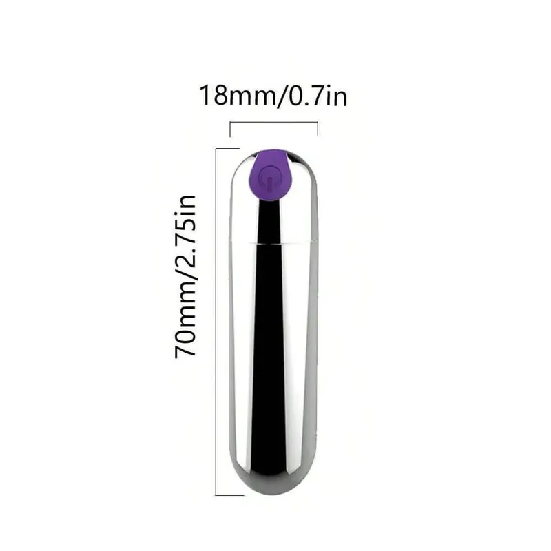 USB Rechargeable Bullet Vibrator - Waterproof Mini Powerful Vibrator 10 Modes Clit G-Spot Stimulator Sex Toy for Women — image 15