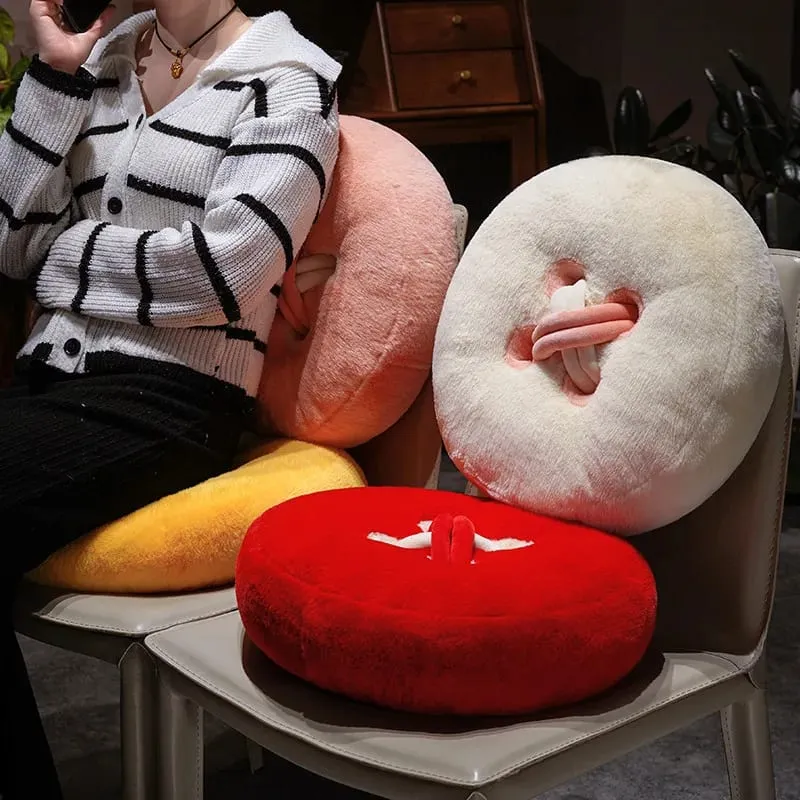 Button Plush Toys Flower Heart-shaped Stuffed Pillow Home Decor 40/45cm Soft Sofa Cushion Throw Pillow Birthday Surprise Gifts — image 2