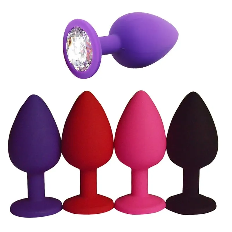 Unisex Silicone Butt Plug 3 Sizes Anal Dildo Sex Stopper Adult Toy for Men/Women Couple Anal Trainer No Vibrator — image 4