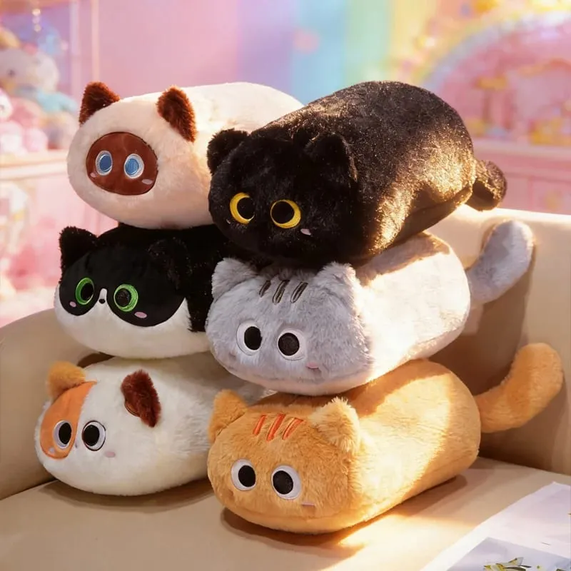 33cm Cat Plush Cushion Adorably Cat Stuffed Pillow Kawaii Throw Pillow Home Decor Toys Soft Sofa Cushion Creative Birthday Gift — image 5