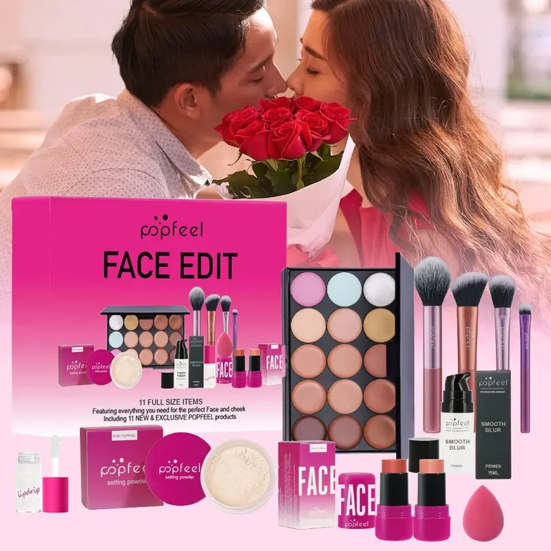Valentinstag- und Feiertags-Make-up-Geschenkset – 11-teiliges All-in-One-Make-up-Set für Mädchen und Frauen mit Concealer — image 6