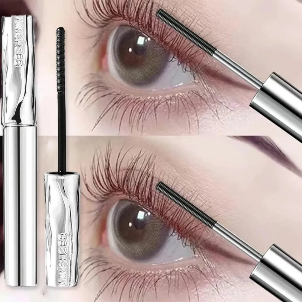 Steel Tube Mascara-Special Spiral Brush Waterproof LongLasting Silk Fiber Mascara keep Each Eyelash Curled for aLong Time Makeup — image 3