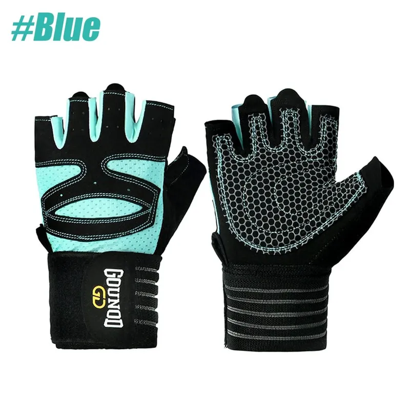 Padded Fitness Training Gloves Wrist Support Full Palm Protection Enhanced Grip Unisex For Weight Lifting Gym Workout
