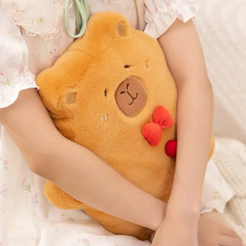 Christmas Pillow Capybara Gingerbread Soft Plush Toy Decoration Funny XMas Plushie High Quality Christmas Birthday Gift Decor — image 5
