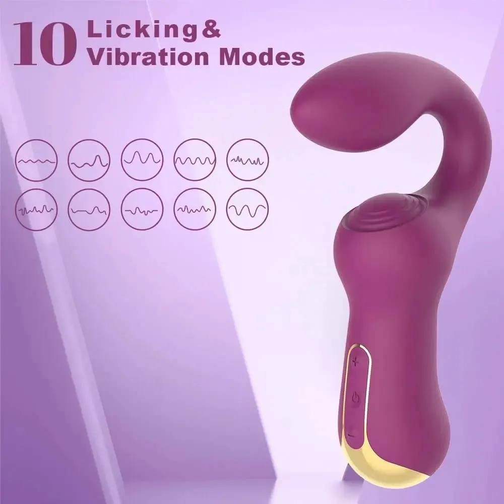 Double Clitoris Stimulator G-Spot Vibrator Powerful Tapping Fapping Finger Anal Dildo Vagina Massager Sex Toys for Women Adults — image 3