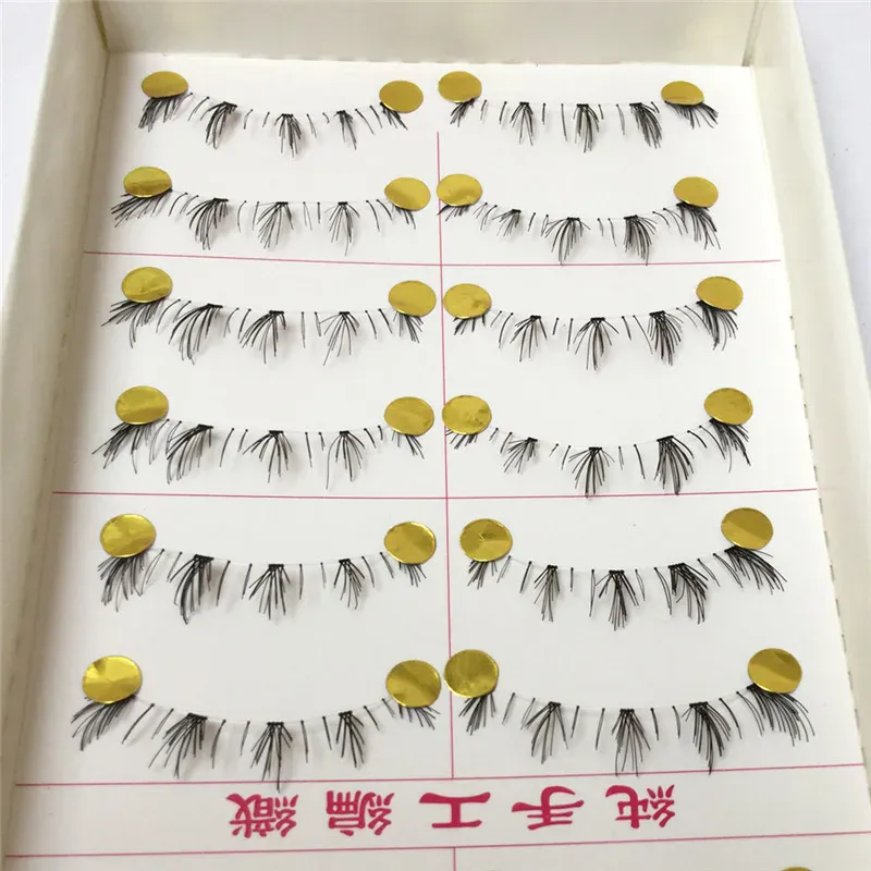10 Pairs Fake Soft Lower Eyelashes Handmade Bottom Eye Lashes Lower False Eyelashes Clear Band Bottom Lashes