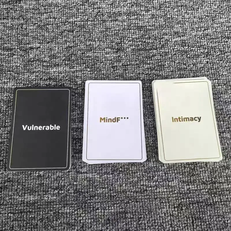 9X6.5cm Substance By Lovely English Edition Cute Deep Conversation Card Game Meaningful Dialogue with 90 Pcs Cards — image 5