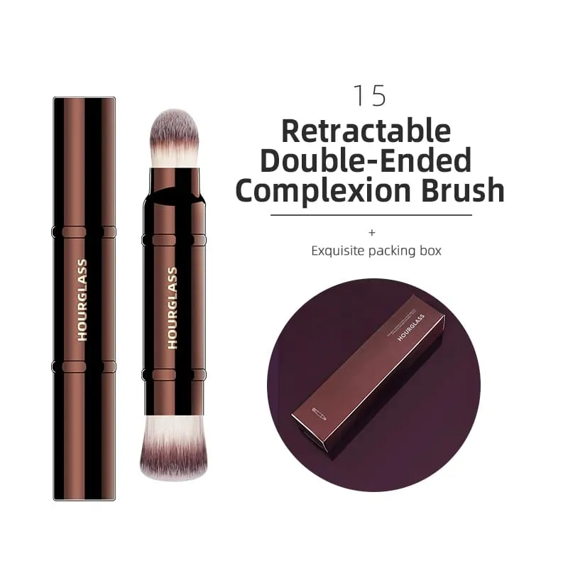 Hourglass Makeup Brush All Kinds Eyeshadow Foundation Concealer Powder Bronzer Blusher Eyeliner Retractable Professional Brushes — image 23