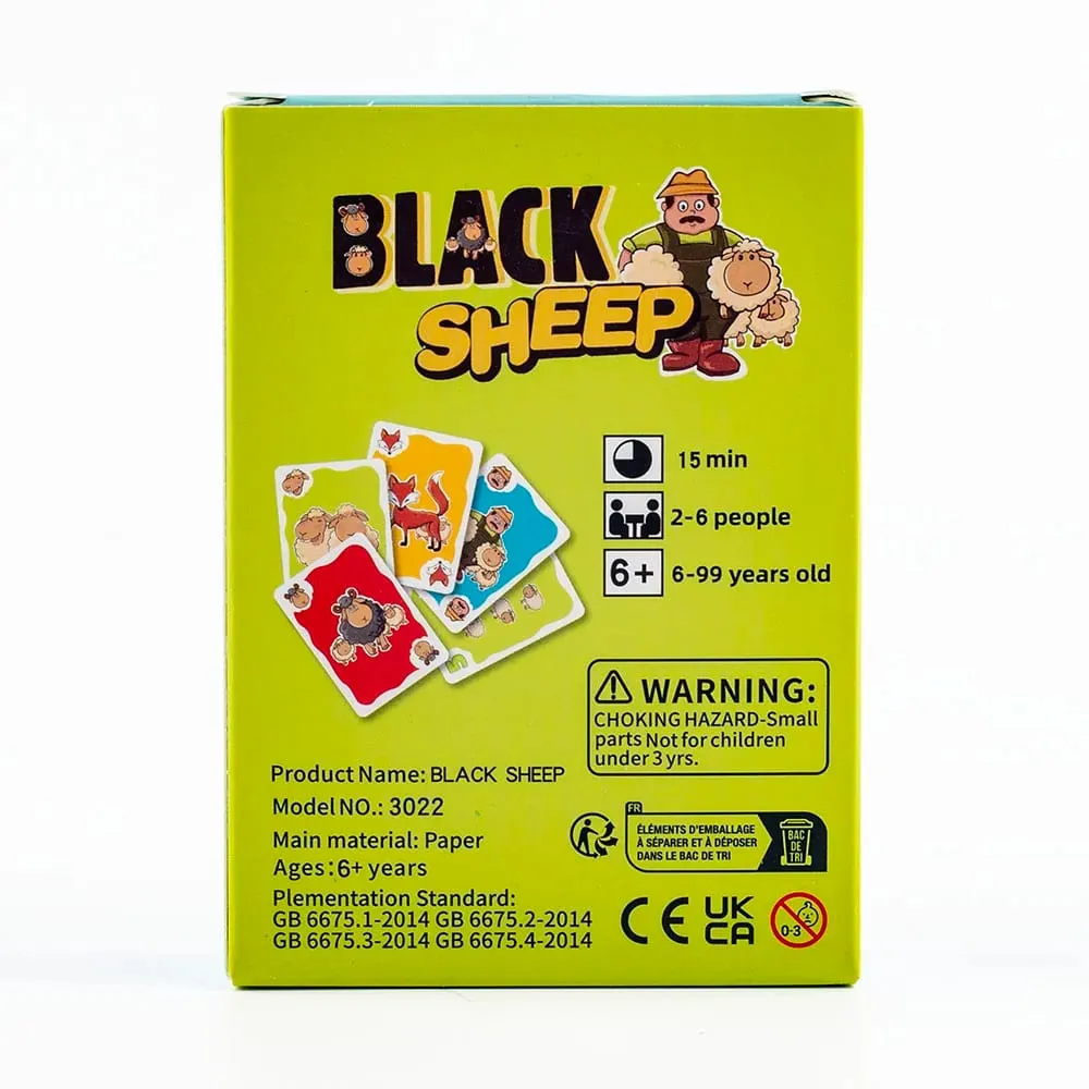 Hot Sale Black Sheep Party Game Cards Interactive Intellectua Board Game Funny Family Friends Party Toy Gift for Kids 10.6*7.5cm — image 3