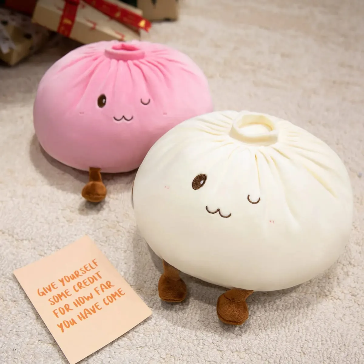 40cm Dumpling Plush Toy Soft Stuffed Hug Pillow Doll Home Decoration Stress Relief Toy Fans Gift — image 5