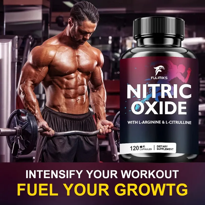 Nitric Oxide Tablets Capsules - Enriched with L-arginine and L-citrulline Complex To Promote Nutrient Flow To Muscles and Heart