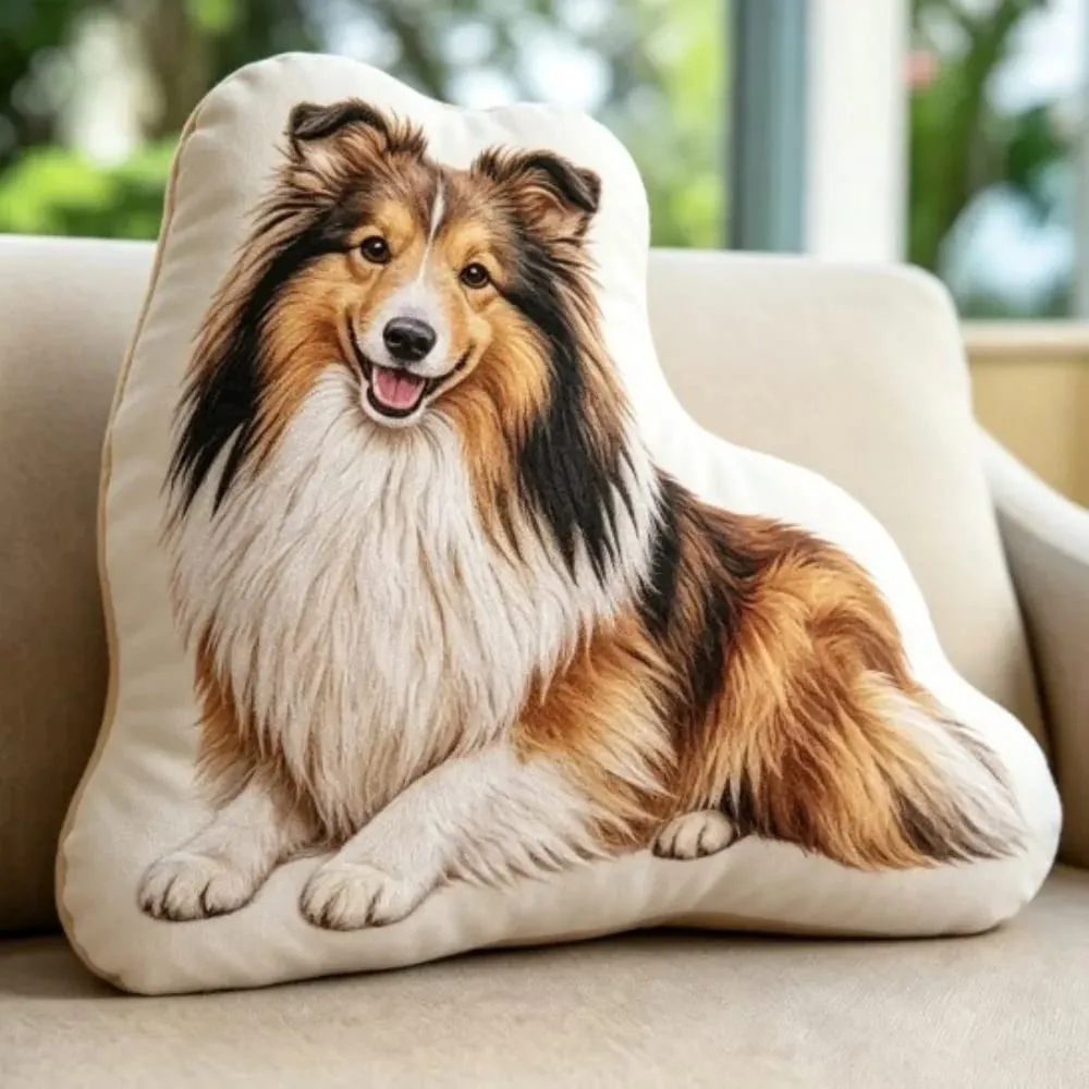 Dog Shaped Pillow Animal Throw Pillow Soft Plush Fabric Decorative Animal Pillow Shiba Dog Cushion Contoured Shape — image 15