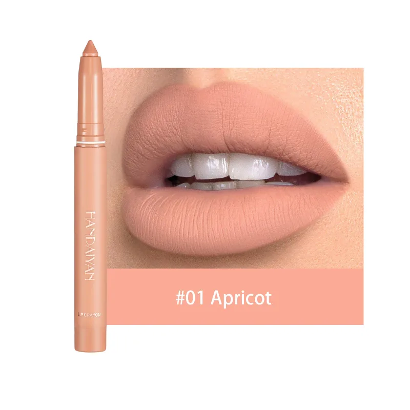 Rossetto opaco rosso ciliegia impermeabile Matita labbra sexy Matita rimpolpante Matita labbra rosa nudo naturale Contorno labbra Trucco contorno