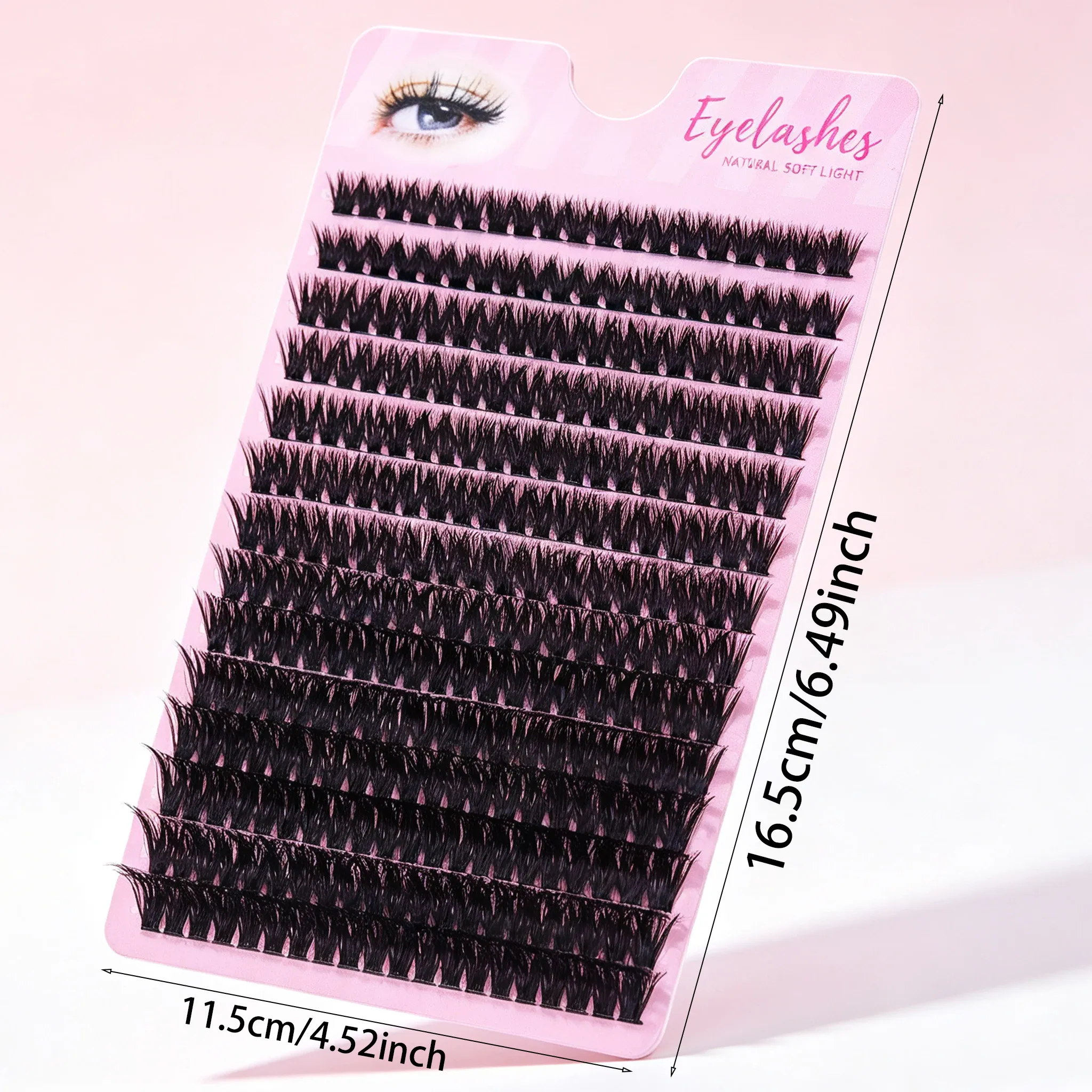 80D Faux Mink Cluster Lashes D Curl Volume Individual Lash Clusters Soft Segmented False Eyelashes DIY Natural Eye Makeup Tool — image 4