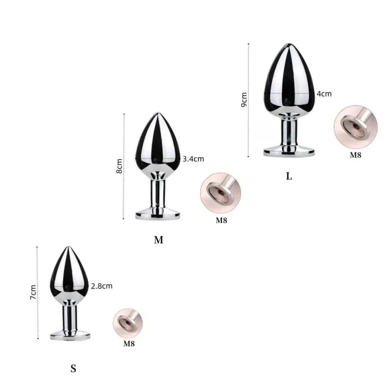 200cm Detachable Metal Butt Plug Fox Tail Cosplay Toys with Fetish Cosplay Fancy Dress Accessory for Couple BDSM Sex Flirt Prop