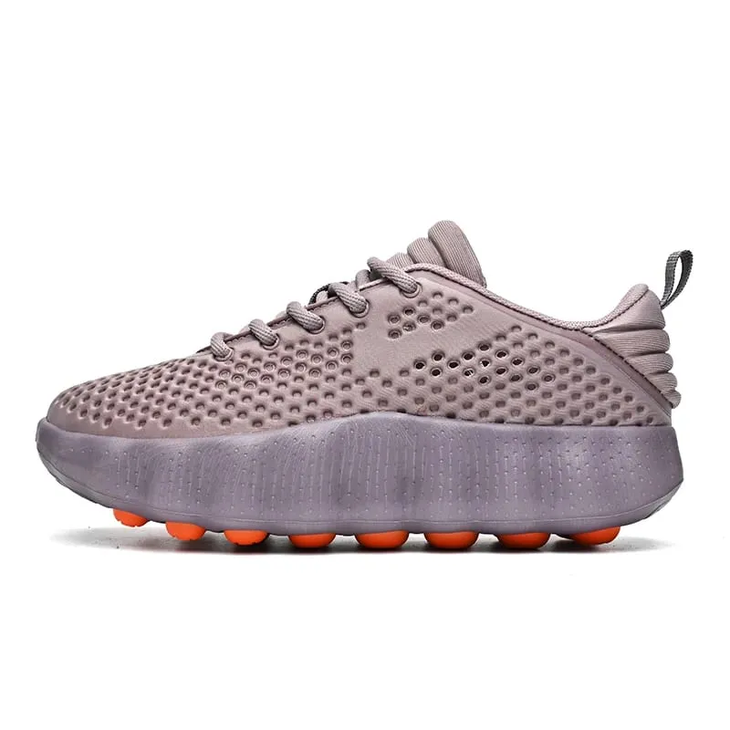 Men's Comfortable Casual Sneakers with Foot Sensing Massage Technology Women's Sports Breathable Lightweight Training Shoes — image 10
