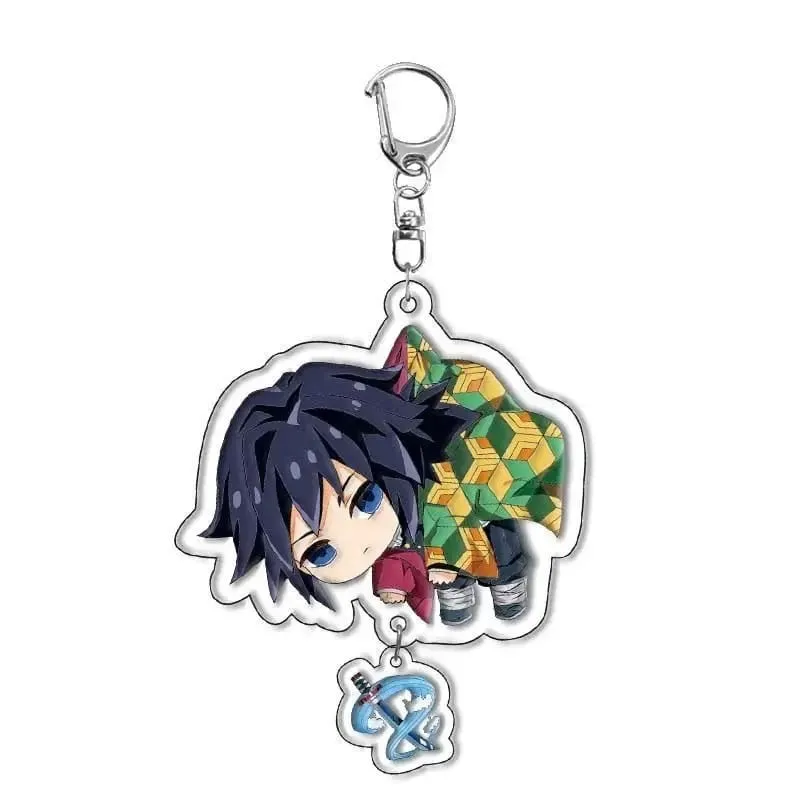Hot Demon Slayer Tanjiro Kamado Acrylic Keychain Anime Peripherals Cute Cartoons Fashion Jewelry Backpack Pendant Christmas Gift — image 10
