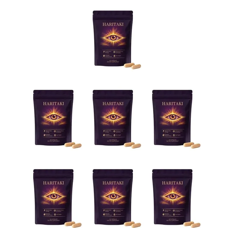 Haritaki Third Eye Capsules for Digestive Balance & Regular Gut Support with Antioxidant Protection 60 Organic Veggie Capsules — image 13