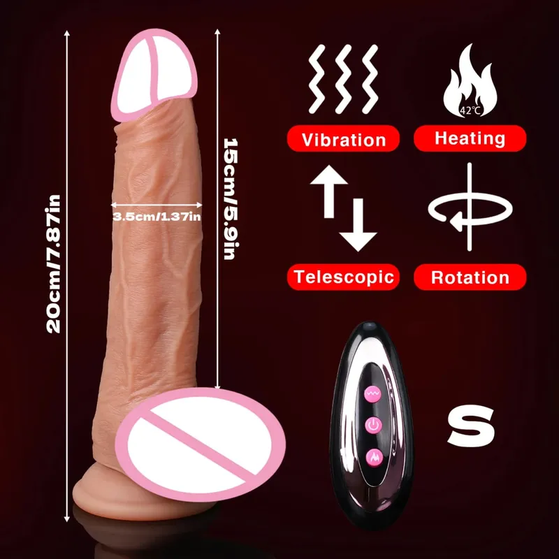 Sexy Thrusting Dildo Vibrator Remote Control Tongue Licking Clitoris Penis Sex Toys Vagina For Women Masturbation Adult Supplies — image 8