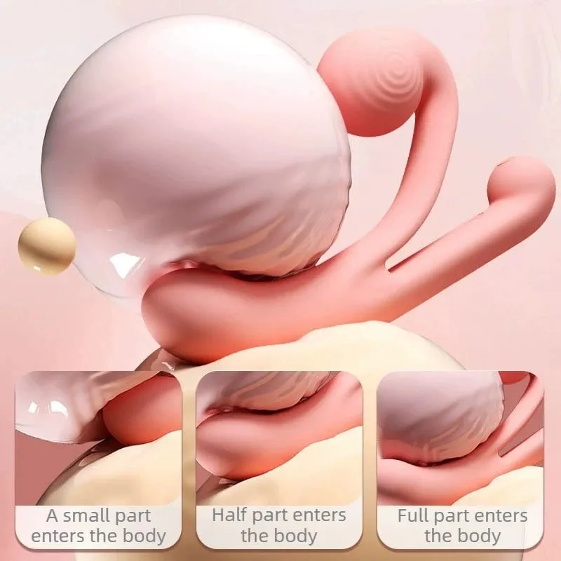 Pink Snail Vibrator 10 Modes G-spot Dildo Penetration Flexbile Snail for Perfect Clit Fit Stimulaiton Pleasur Sex Toy for Woman — image 5