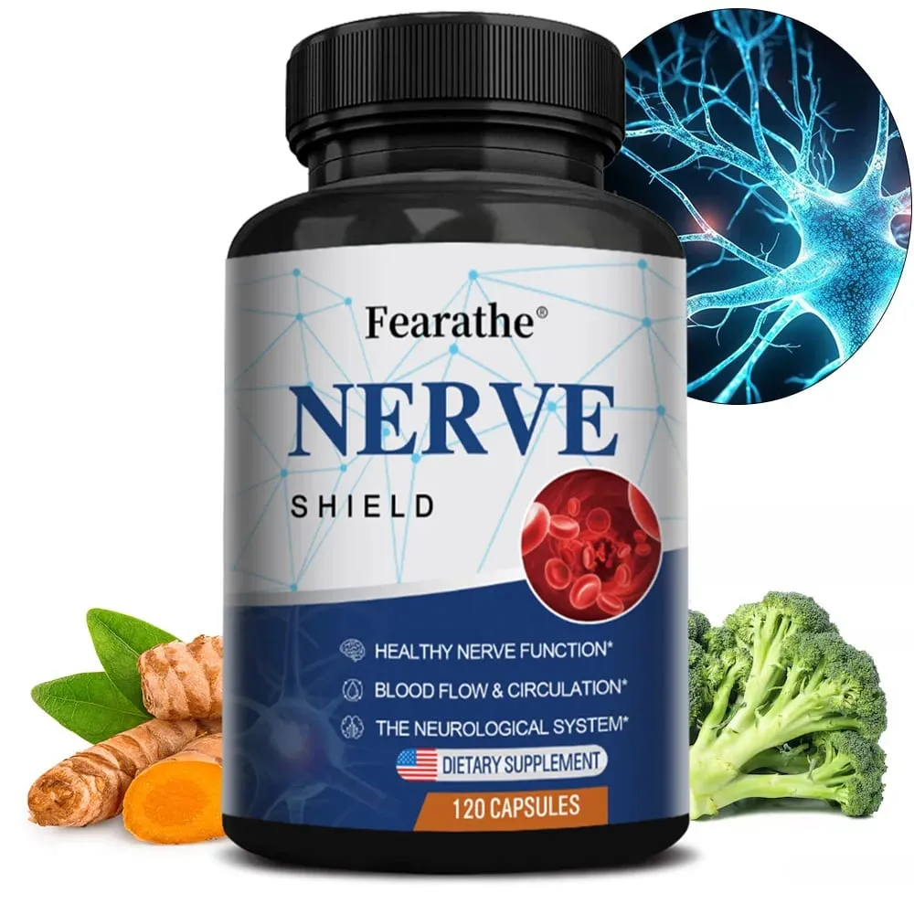Nerve Support Supplement - B Vitamins Supports Nerve & Brain Function Neurotransmitters Blood Circulation & Joint Health — image 1