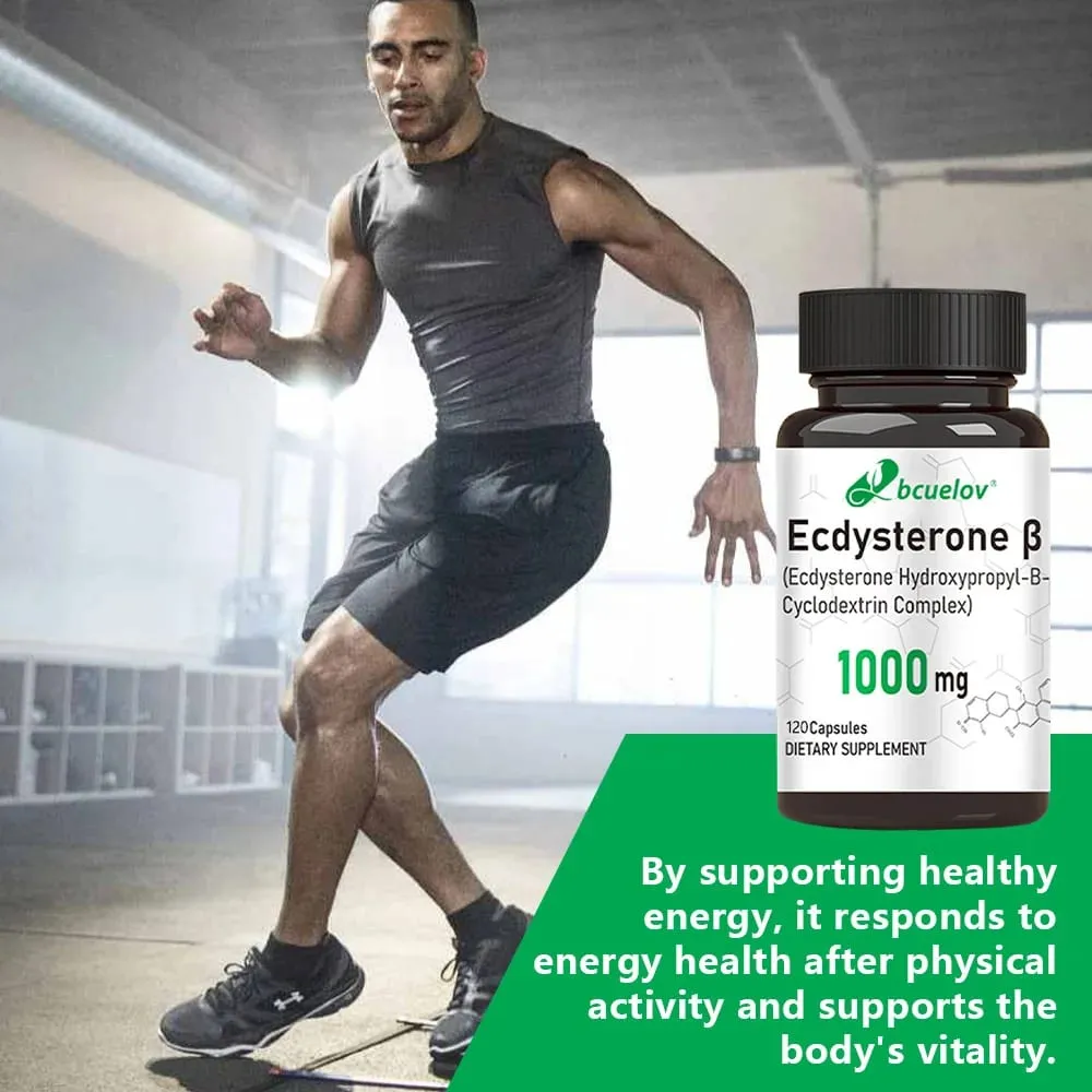 Ecdysterone Supplement 1000 mg - Enhanced Energy Levels Increased Muscle Strength 30/60/120 Capsules — image 5