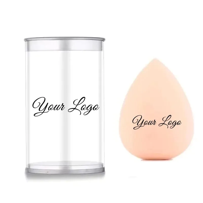 25pcs Custom Logo Beauty Color Cosmetic Blender with box Customize Make Up Private Label Latex Free Clear Box Makeup Sponge — image 1