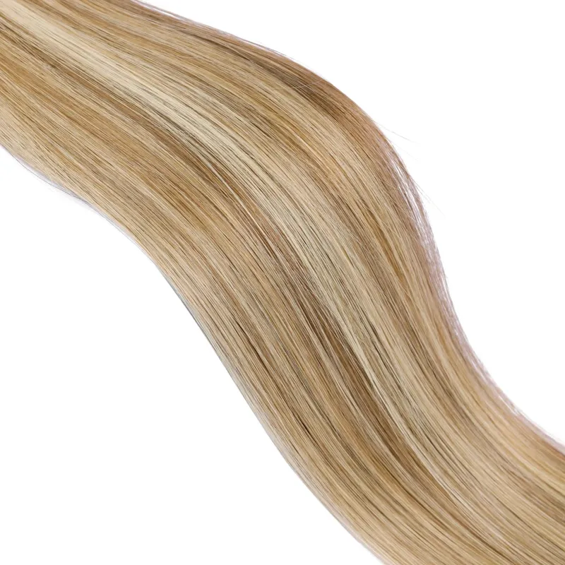 Butterfly Weft Hair Extensions Pu Hole Weft Double Sided Genius Weft Bundles Hand Tied Weft Invisible Weave For Women — image 11