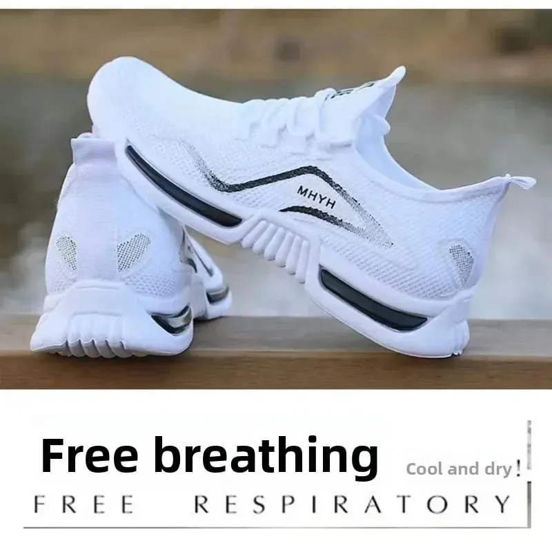 Men Shoes Slip on Fashion Sneakers Male Sport Running Shoes Breathable Gym Training Walking Tennis Shoes Non Slip Workout Flats — image 4