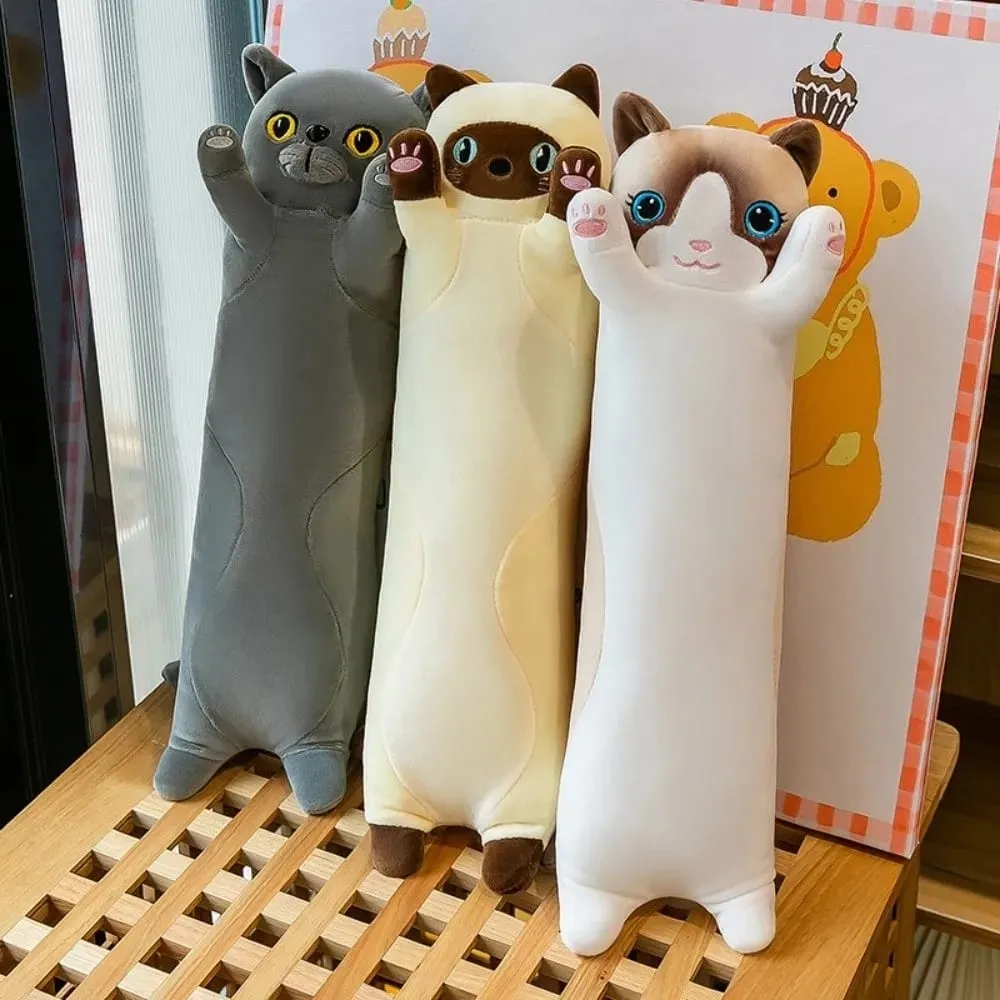 Cute 50/70cm Cat Plush Toy Squishy Soft Sleeping Throw Pillow Creative Lovely Stuffed Animal Birthday Gifts — image 3