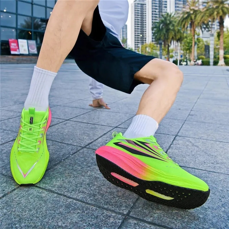 Marathon Men Sports Speciality Running Shoes Carbon Board Breathable Lightweight Women's Comfortable Athletic Nonskid Sneakers — image 6